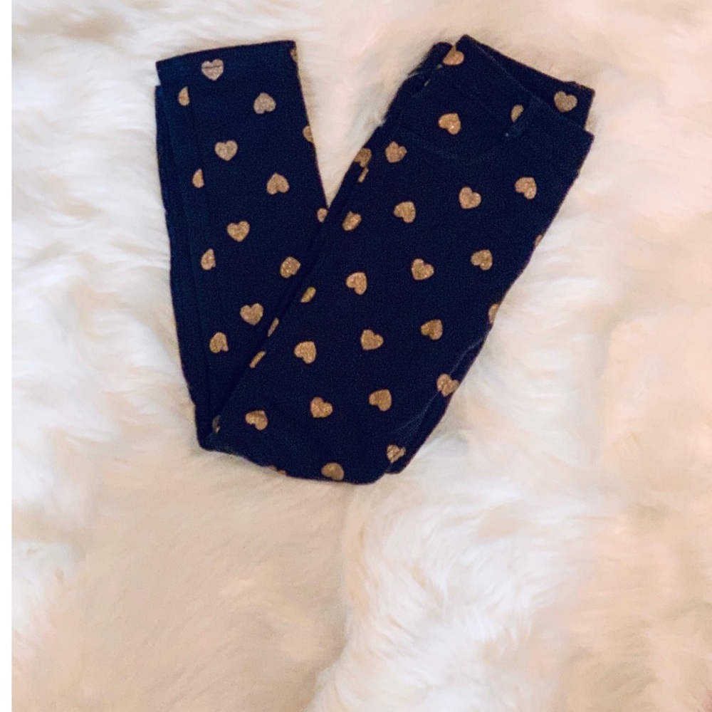 H&M Gold Heart Leggings